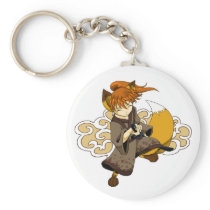 Kitsune Samurai keychains