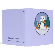 Kitsune Snow Day Binder