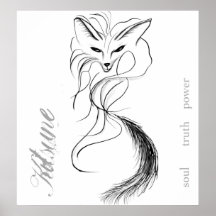 Kitsune Spirit Poster