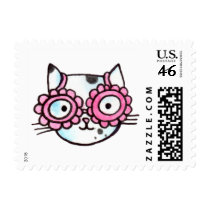 Kitteh Postage Stamp