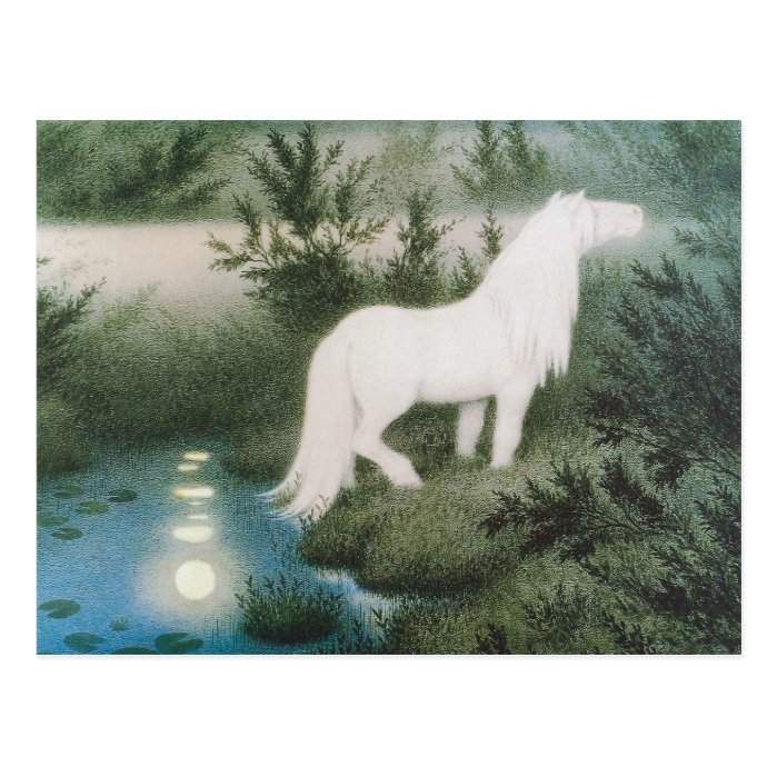 Kittelsen The neck as a white horse CC0823 Postcard