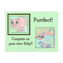 kitten adoption card. postcards