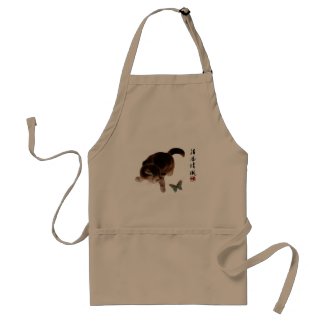 Kitten and Butterfly Apron apron