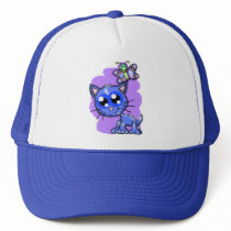 Kitten and Butterfly Hat by Rajee1 Kitten and Butterfly Hat