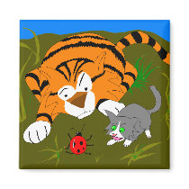 Kitten and Tiger Magnet