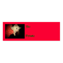 Kitten Christmas Gift Tags business cards