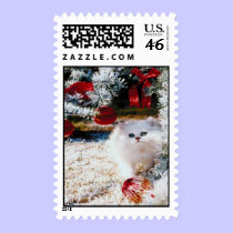 Kitten Christmas Stamp stamps