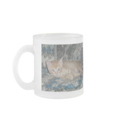 Kitten Dax on Afghan mug