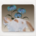 Kitten Flowers Mousepad by mickeyelvis128 Kitten Flowers Mousepad