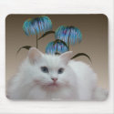 Kitten Flowers Mousepad by mickeyelvis128 Kitten Flowers Mousepad