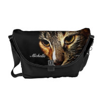 Kitten Fractal Messenger Bag