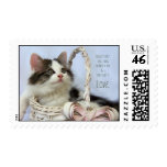 Kitten in Basket (Love) Stamps