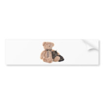 kitten in the arms off has teddy bear bumper stickers