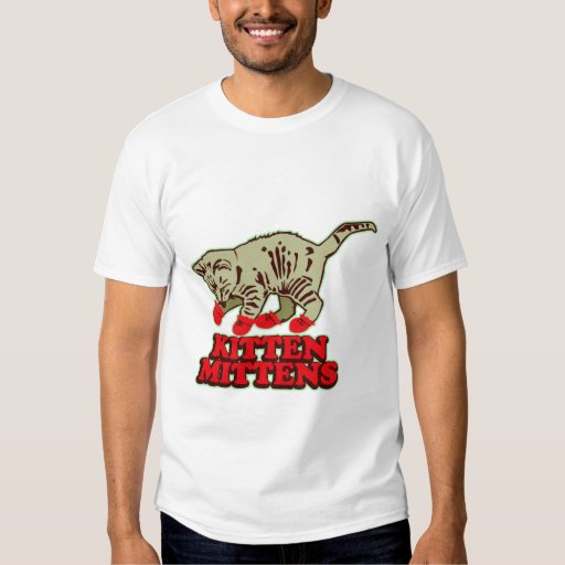 Kitten Mittens TShirt Zazzle