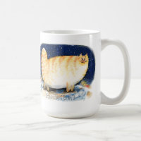 Kitten on top of the world mug