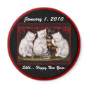 Kitten Party! New Year's Day - Magnet #2