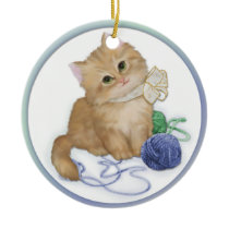 Kitten Play ornaments