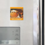 Kitten, Pumpkin and Puppy Refrigerator Magnet