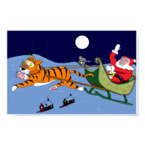 Kitten & Tiger save Christmas posters by PS_DESIGNS Kitten & Tiger save Christmas posters