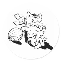 Kitten Tshirts and Gifts 395 Round Stickers