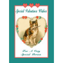 Kitten Valentine Card - Friendship card