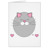 Kitten Valentine Greeting Card cards