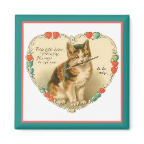 Kitten Valentine magnets
