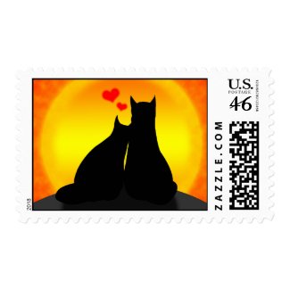 Kitten Valentine Postage Stamp stamp