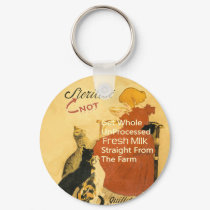 Kitten Vintage Milk Poster keychains by gotraw Kitten Vintage Milk Poster keychains