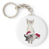 Kitten Wishes For A Purrfectly Wonderful Christmas Key Chains