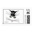 kitten with yellow eyes pink nose, The Pidgie Fund postage