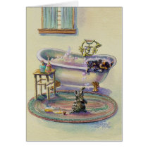KITTENS in the BATHTUB by SHARON SHARPE cards