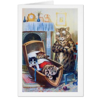 Kittens in the Cradle Cards