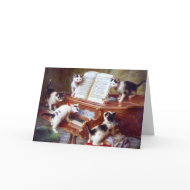 Kittens on the Keys card