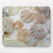 Kitten's Paw Seashells mousepads by pamdicar Kitten's Paw Seashells mousepads