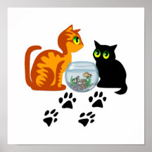 Kitties At Play Poster
