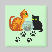 Kitties At Play magnets