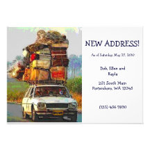 Kitties on the Move Address Change Card Template Personalized Invite