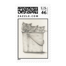 Kitties Postage Stamp