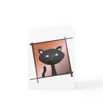 Kitty and chopsticks note card by candystore Kitty and chopsticks note card