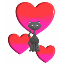 Kitty and Hearts t-shirts by candystore Kitty and Hearts t-shirts