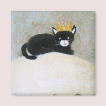 Kitty and the cake magnets