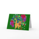 kitty and the Christmas tree cards