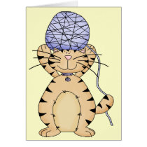 Kitty and Yarn Ball Greeting Cards