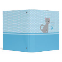 Kitty - blue binder binders