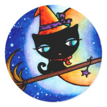 Kitty Bobbin Rides the Milky Way Stickers by hannahdisney Kitty Bobbin Rides the Milky Way Stickers