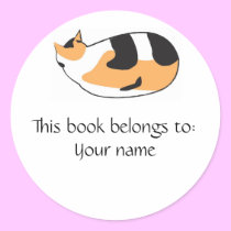 Kitty Book label stickers