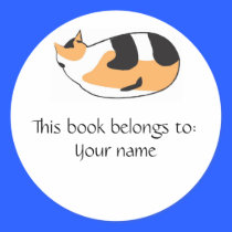 Kitty Book label stickers