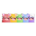 Kitty Bounce Rainbow Sticker bumper stickers by Narugi Kitty Bounce Rainbow Sticker bumper stickers
