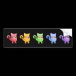 Kitty Bounce Rainbow Sticker bumper stickers
